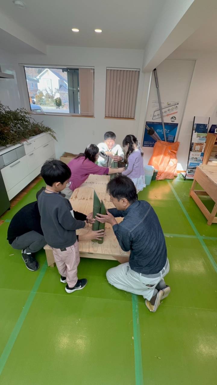 こども工務店『門松づくり』の様子
